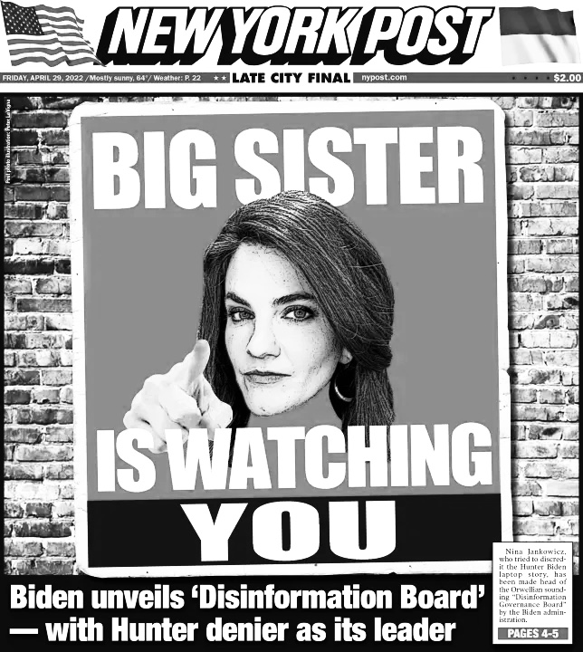 NEW YORK POST FRONT PAGE