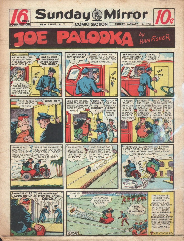 Remember the Sunday comics.