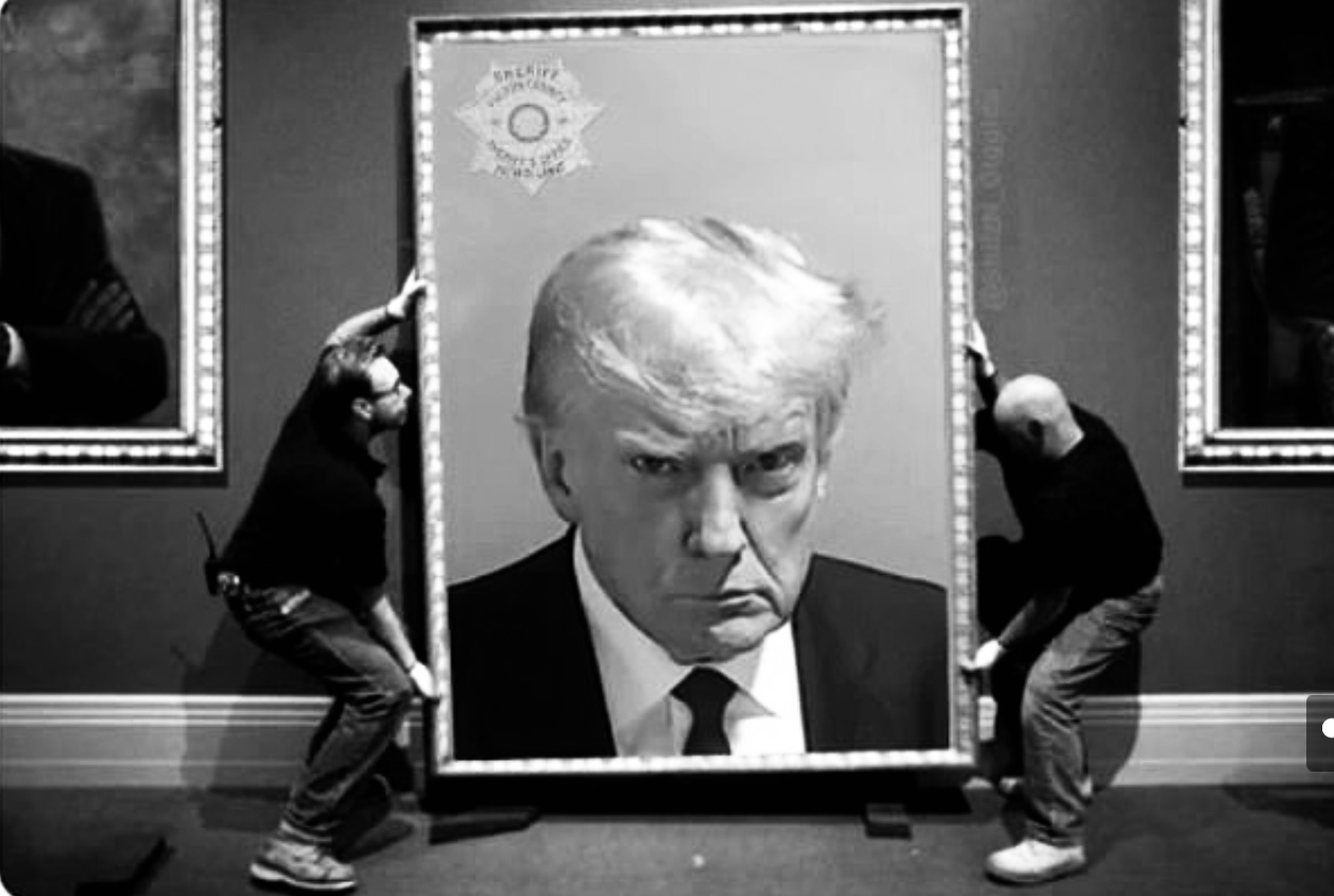 TRUMP MUGSHOT GOES VIRAL