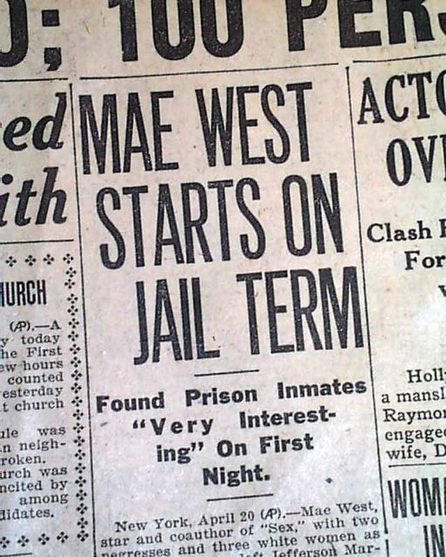 Mae West‘s first starring role