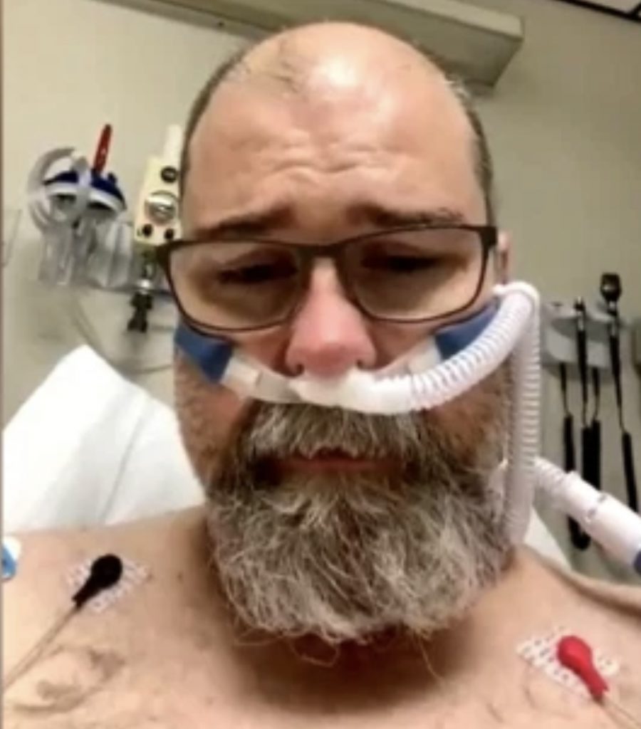 Wear masks pleads victim