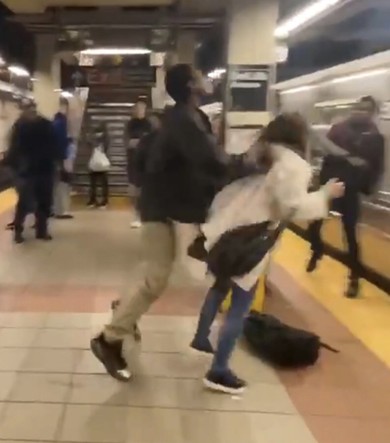 Surviving subway shoves