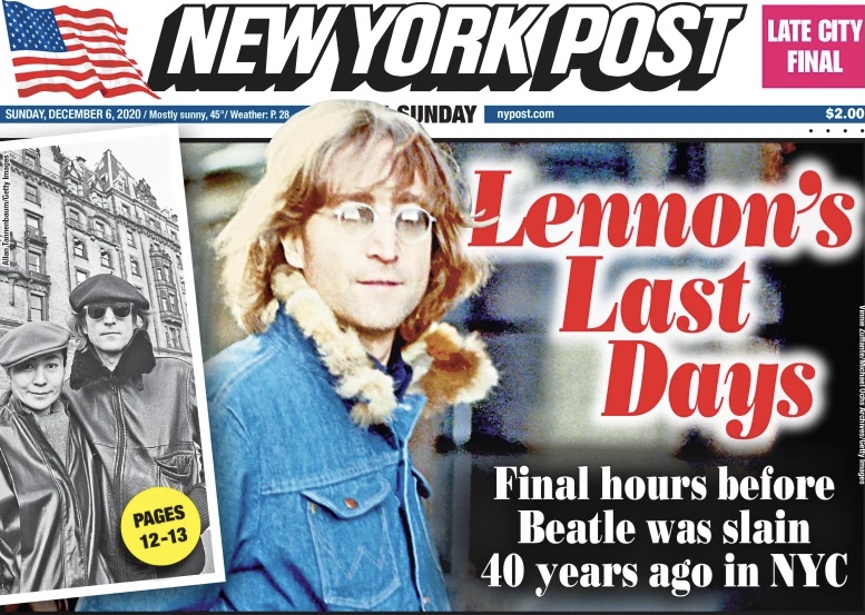 John Lennon final hours.